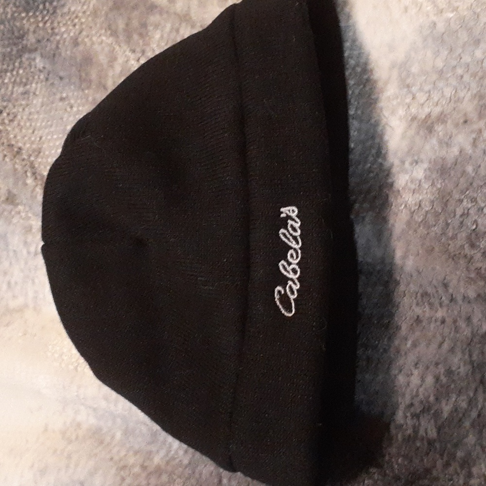 Cabela's Black Knit Lined Beanie